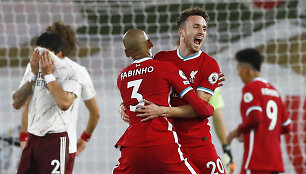 Fabinho ir Diogo Jota &scaron;venčia įvartį