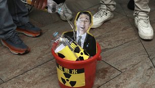 Protestas Kinijoije prieš Fukušimos AE nuotekų išleidimą į vandenyną