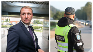 Andrius &Scaron;edžius, policija
