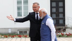 Andrzejus Duda ir Narendra Modi