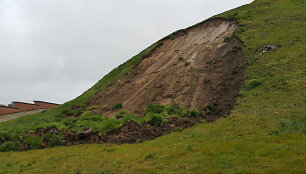 Nuo&scaron;liauža pietinio &scaron;laito sandūroje su vakariniu &scaron;laitu