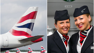 „British Airways“ orlaiviai ir skrydžių palydovės