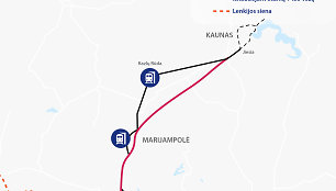 Rail Baltica trasa Jiesia (Kaunas)-Lenkijos siena