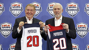 Jerry Colangelo ir Greggas Popovichius