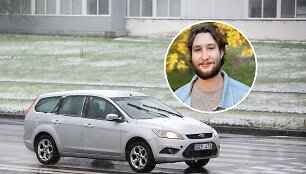 Sinoptikas Vytautas Pata&scaron;ius ir &scaron;lapdriba