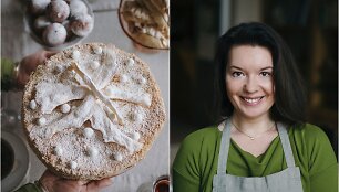 Renata Ničajienė ir jos keptas tortas &bdquo;Napoleonas&ldquo;