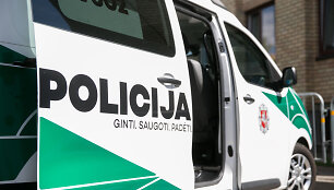 Policijos ekspertų automobilis