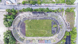 Griaunamas „Žalgirio“ stadionas