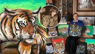 Česlovo Norvaišos tigro paveikslas