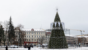 Statoma šių metų Vilniaus Kalėdų eglė