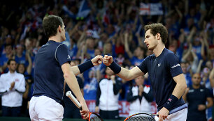 Jamie ir Andy Murray
