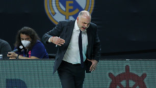 Pablo Laso treniruojamas Madrido „Real“ įveikė Kauno „Žalgirį“.