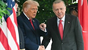 D. Trumpas ir R. T. Erdoganas / SAUL LOEB / AFP
