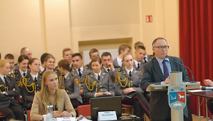 Nacionalinė diskusija „Ką gali Europos Parlamentas? ARBA Kodėl aš turėčiau balsuoti?“ renginio akimirka.