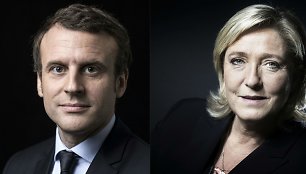 E.Macronas ir M.Le Pen