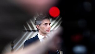 Kęstutis Budrys ES Užsienio reikalų taryboje Briuselyje / AP nuotr