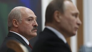 Aliaksandras Luka&scaron;enka ir Vladimiras Putinas