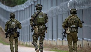 Lenkijos pasienis su Baltarusija / WOJTEK RADWANSKI / AFP