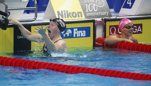 Pirmąją Lilly King ir Julijos Jefimovos kovą laimėjo amerikietė.