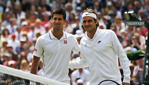 Novakas Džokovičius ir Rogeris Federeris 2014-ųjų metų finale