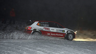  „Halls Winter Rally 2017“ 1 greičio ruožas