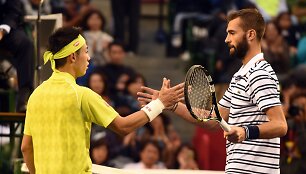 Kei Nishikoris ir Benoit Paire