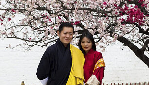 Butano karalius Jigme Khesaras ir karalienė Jetsun Pema