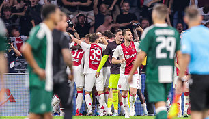 „Ajax“ futbolininkų džiaugsmas