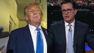 Donaldas Trumpas ir Steve'as Colbert'as