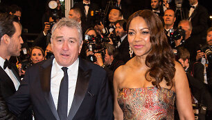 Robertas De Niro su buvusia žmona Grace Hightower (2016 m.)