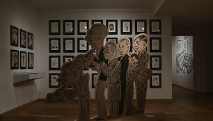 Paroda &bdquo;Lazaris Kaganas &scaron;aržai ir karikatūros&ldquo; LNM Jono &Scaron;liūpo muziejuje 