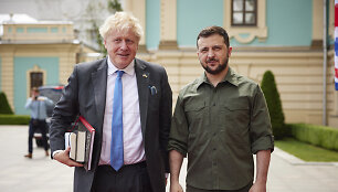Borisas Johnsonas ir Volodymyras Zelenskis