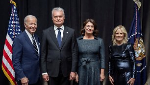 Joe Bidenas, Gitanas Nausėda, Jill Biden, Diana Nausėdienė