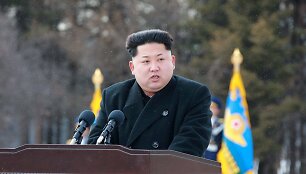 &Scaron;iaurės Korėjos lyderis Kim Jong Unas