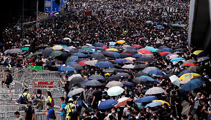 Protestai Honkonge
