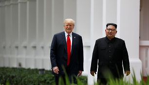 Kim Jong Unas ir Donaldas Trumpas