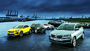 „Kia XCeed“, „VW T-Roc“, „Škoda Karoq“, „Mini Countryman“