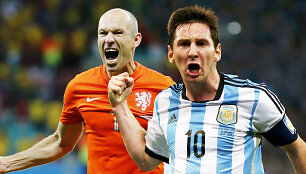 Arjenas Robbenas ir Lionelis Messi