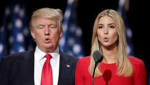 Donaldas Trumpas su dukra Ivanka Trump