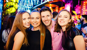 Vakarėlio klube &bdquo;Mojo Lounge&ldquo; akimirka