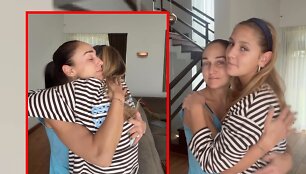 Indrė Bareikienė su dukra Cecilija