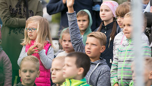 Saugaus eismo pamoka vaikams Ozo parke