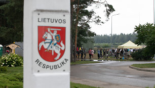 Pasienio užkardoje apgyvendinti pabėgeliai