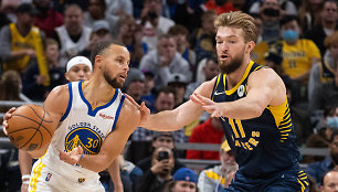 Stephenas Curry ir Domantas Sabonis