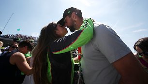 Danica Patrick ir Aaronas Rodgersas