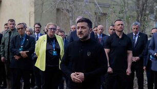 Ukrainos prezidentas Volodymyras Zelenskis / TETIANA DZHAFAROVA / AFP