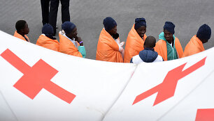 I&scaron;gelbėti migrantai