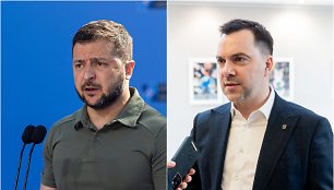 Volodymyras Zelenskis ir Oleksijus Arestovičius
