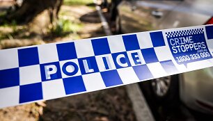 Policijos &bdquo;stop&ldquo; juosta Australijoje / DAVID GRAY / AFP