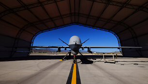 Bepilotis orlaivis &bdquo;MQ-9 Reaper&ldquo; angare